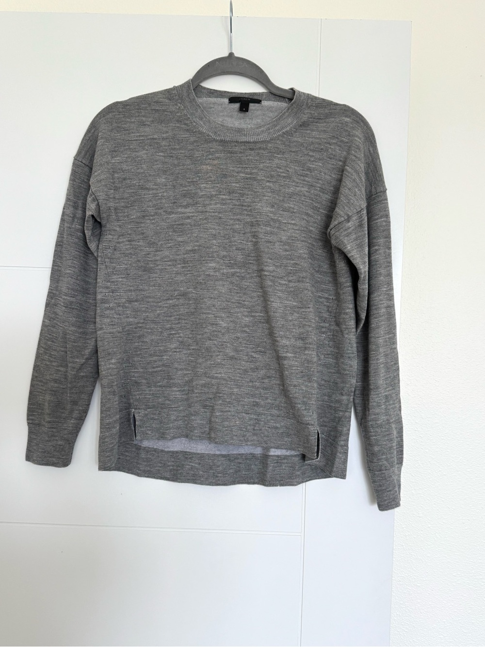 J.Crew Sweater Women’s Small Gray Wool Blend Minimalist Warm
